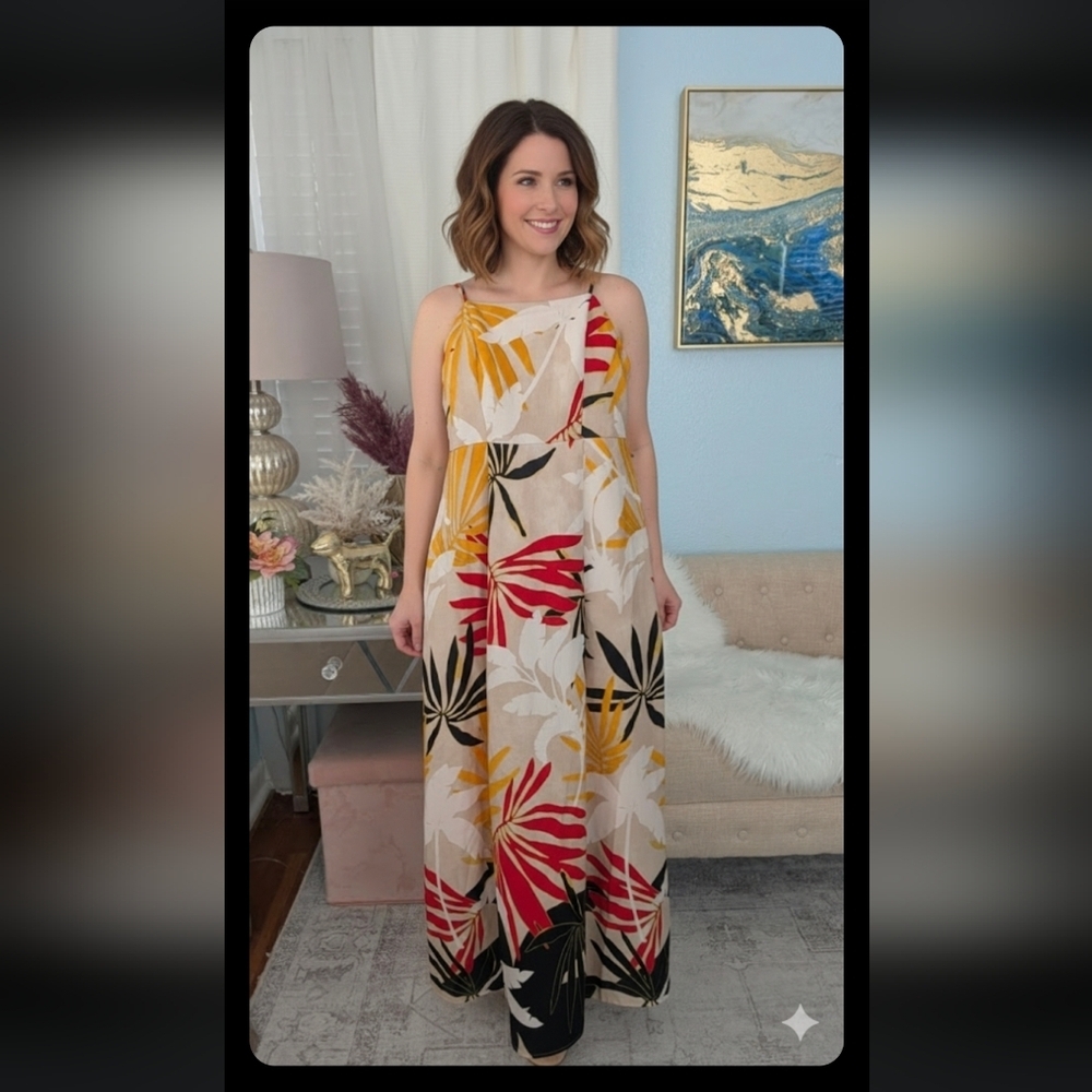 NWOT Rachel Zoe Tropical Print Maxi Dress Size S. - Picture 7 of 16